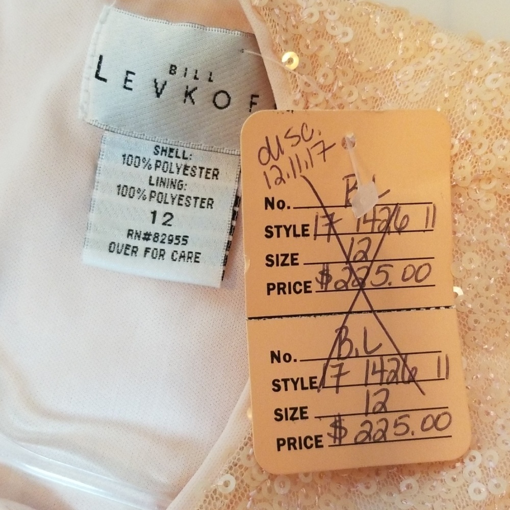 Bill Levkoff peach formal skirt/top - Picture 7 of 7